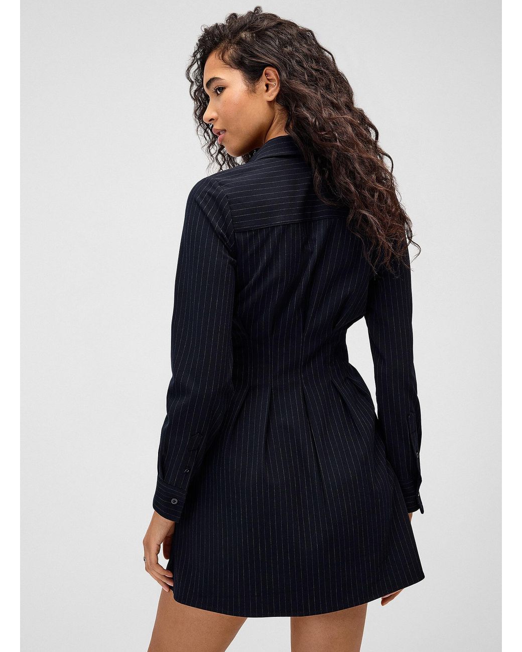 Twik Blue Flared Pleated