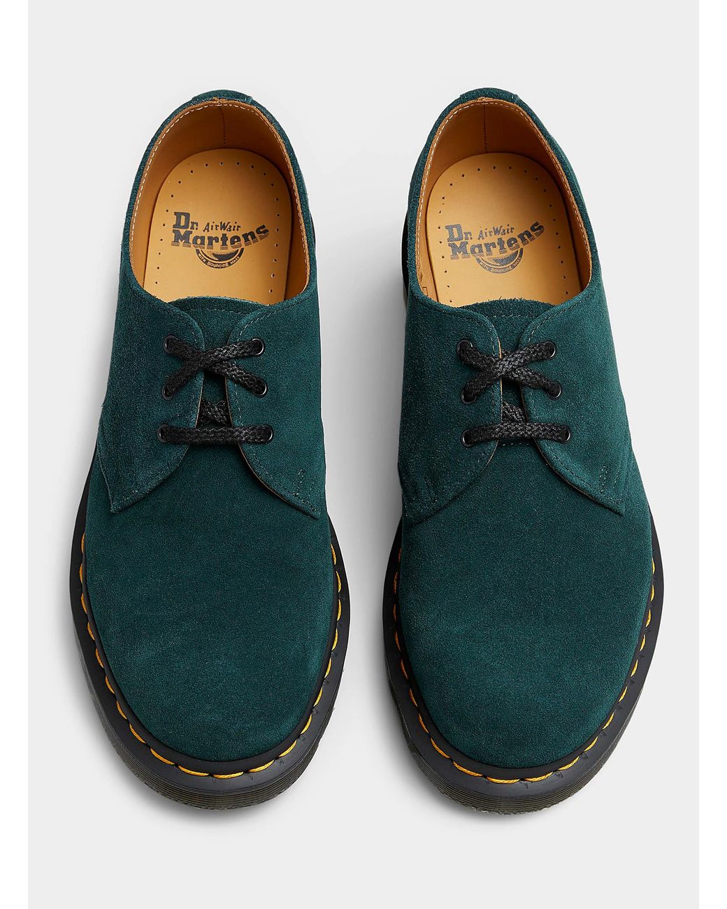 Dr. Martens Racer Green Suede 1461 Derby Shoes Men for Men | Lyst
