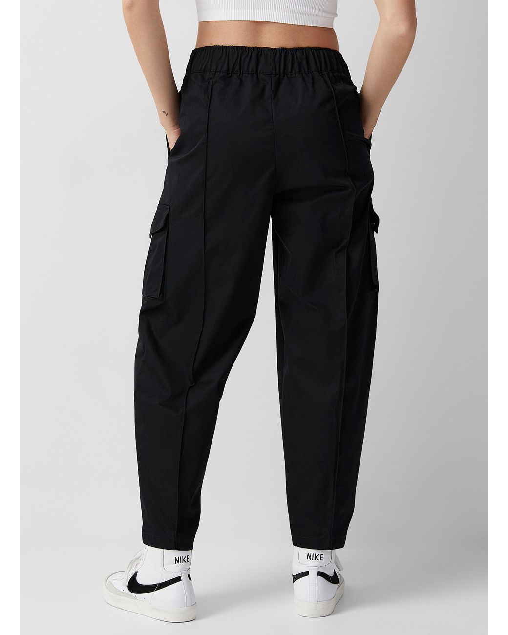 nike black cargo pants women's