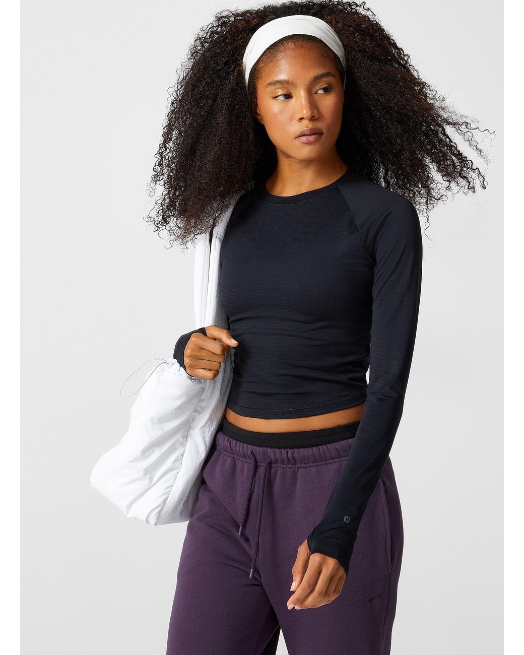 I.FIV5 Black Cropped Long