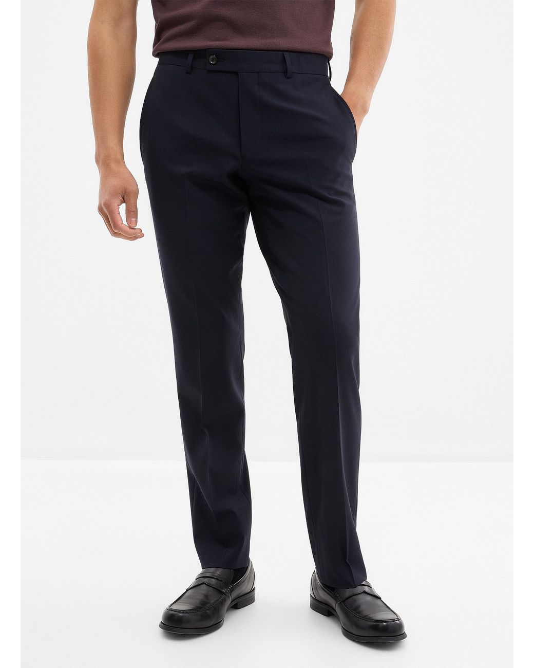 Jack Victor Blue Patrick Stretch Wool Pant for men