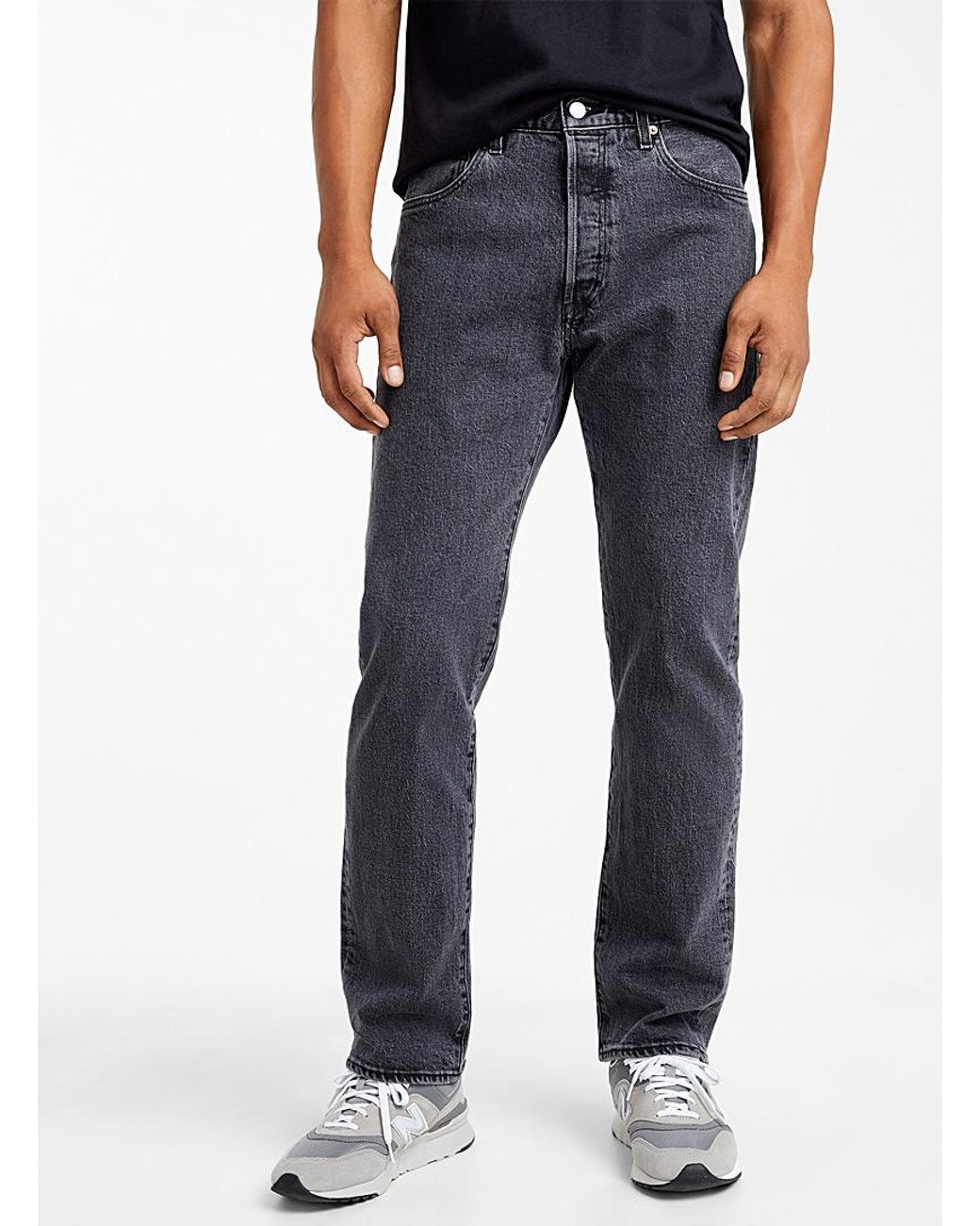 Levi's 501 Faded Black Jean Straight Fit for Men | Lyst Canada