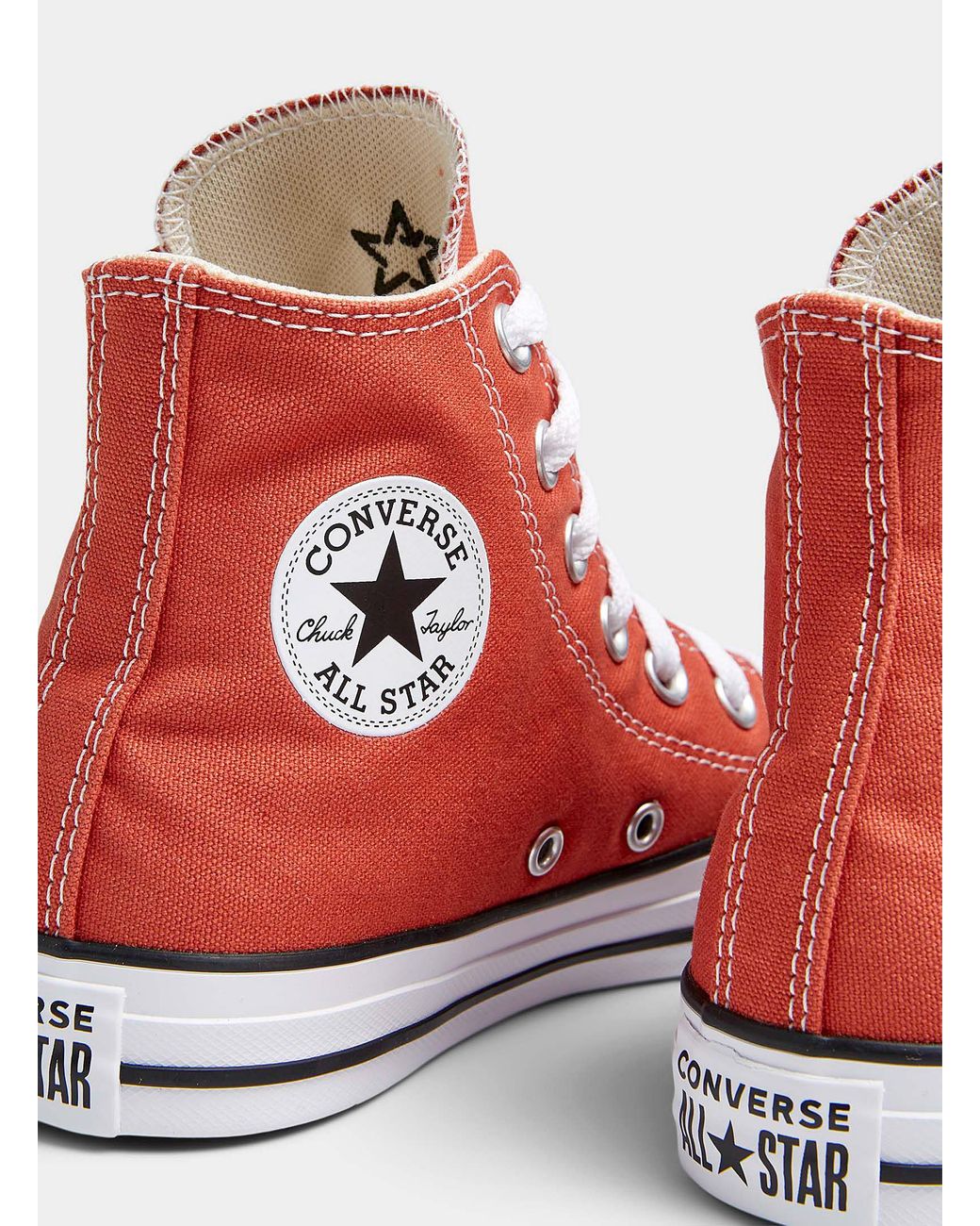 Converse Chuck Taylor All Star High Top Fire Opal Sneakers Women in Red |  Lyst