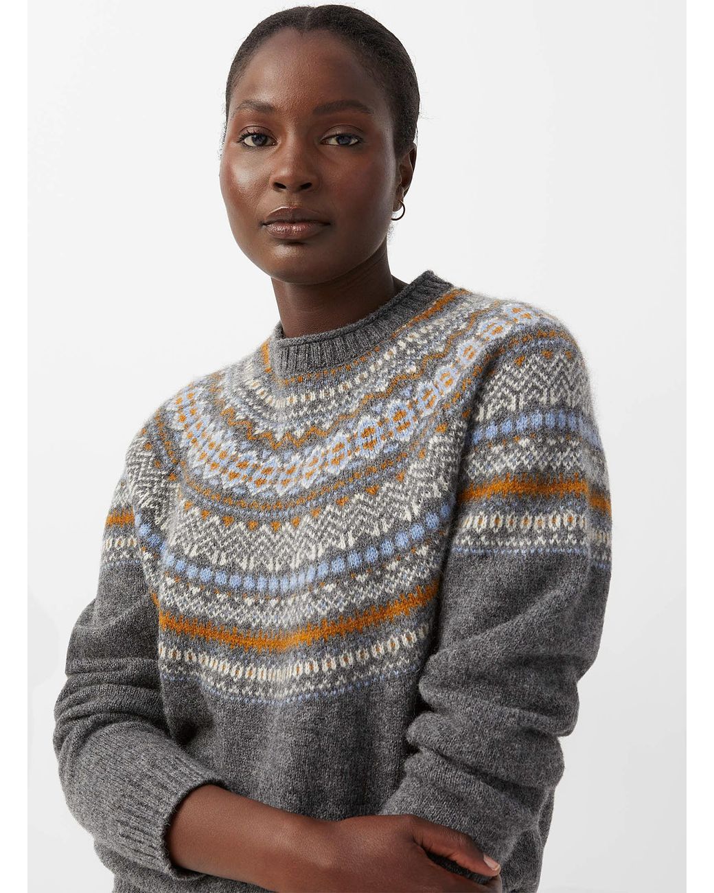 Light knit striped sweater, Contemporaine