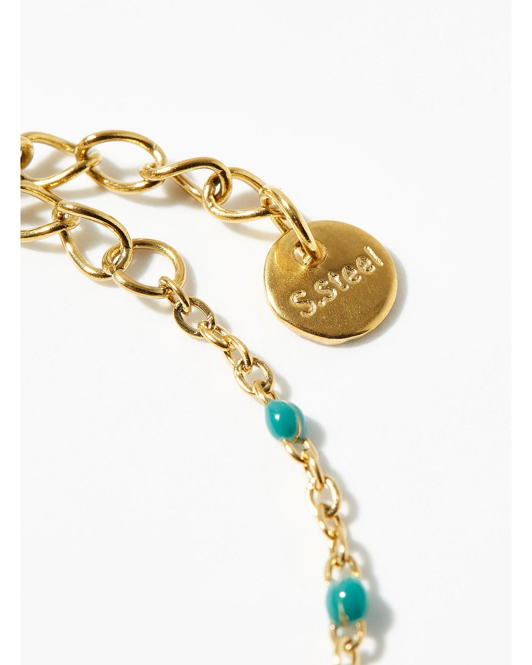 Simon's Blue Delicate Bead Bracelet