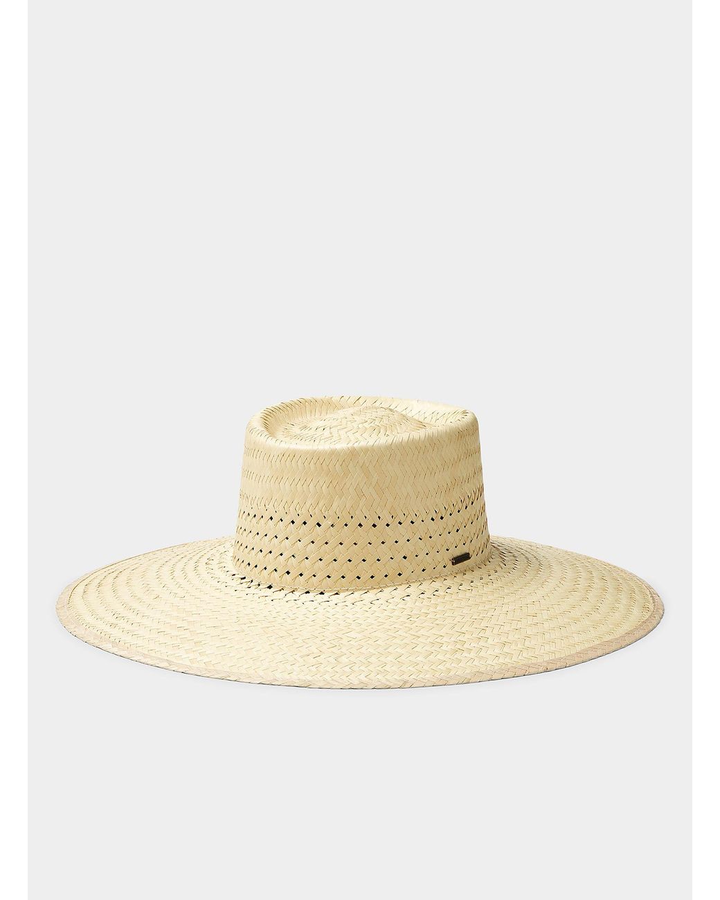 Brixton Openwork Detail Straw Hat in 