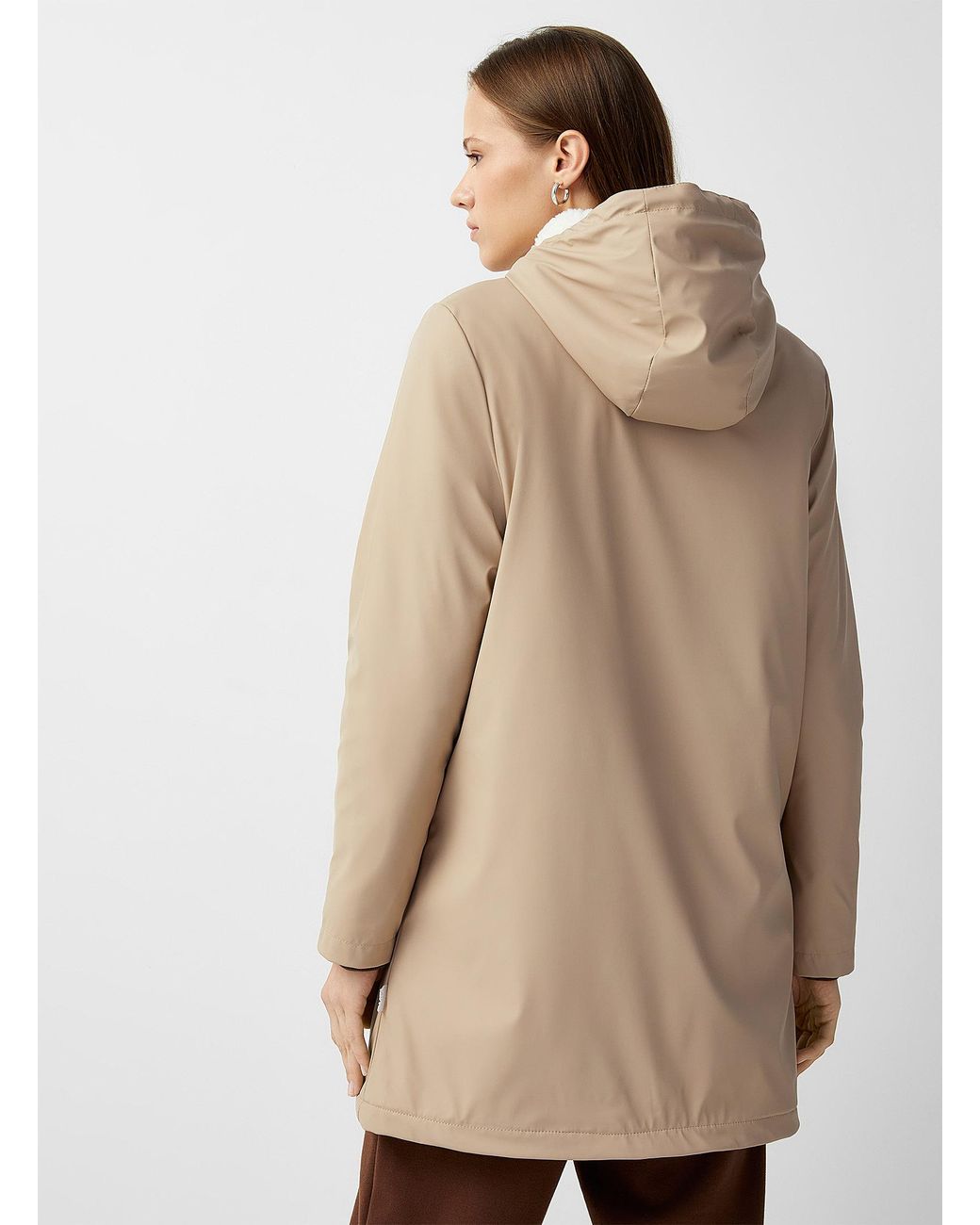 Sherpa lined shop raincoat