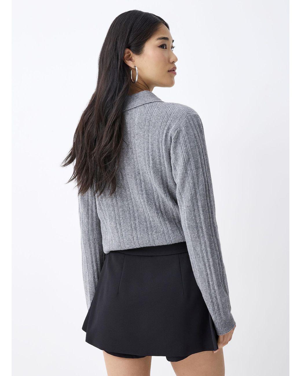 Twik Gray Wrap Skort