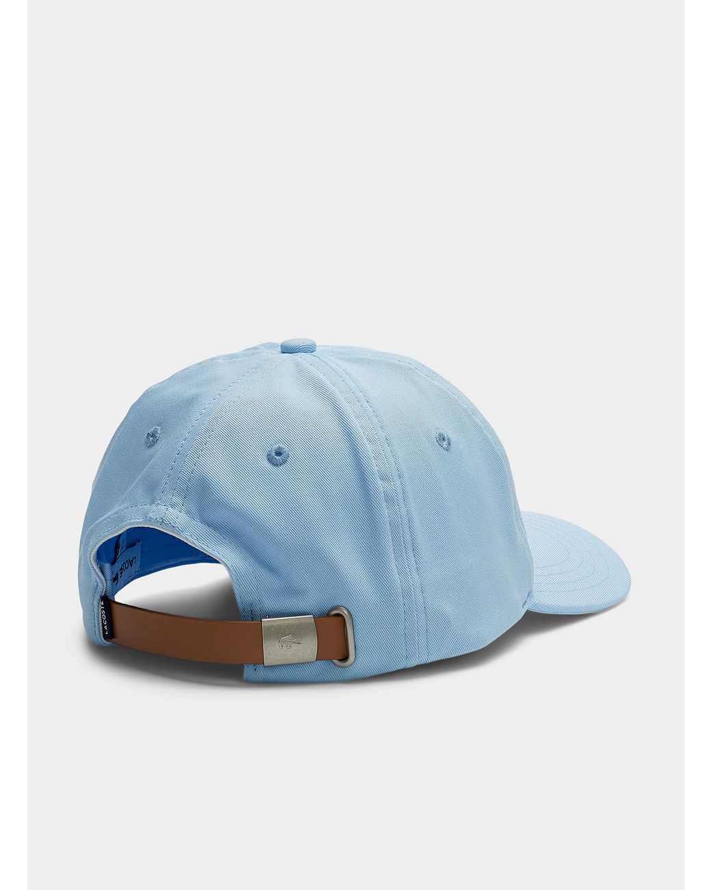 Lacoste Small Croc Cap in Blue for Men | Lyst