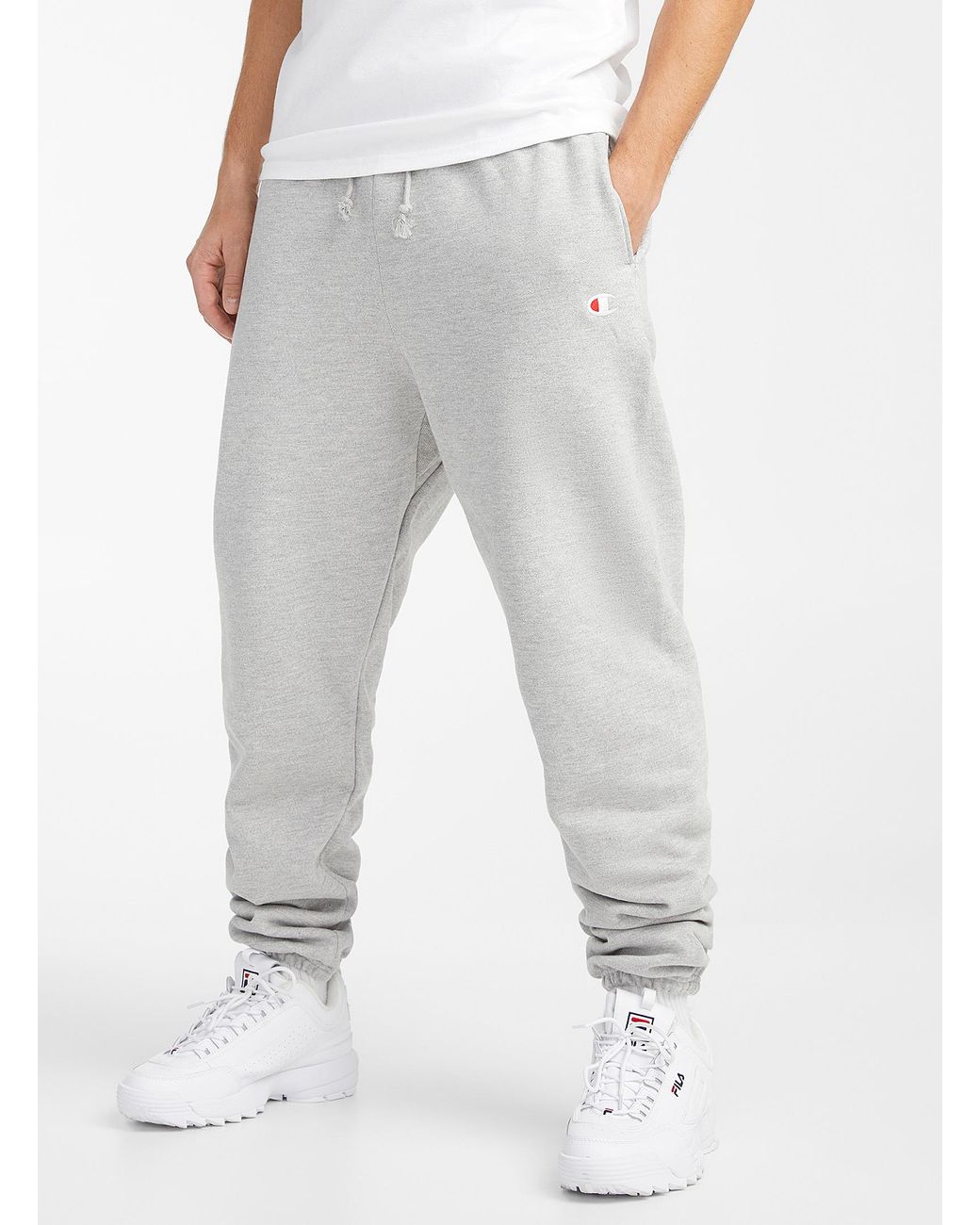 Champion Cotton Reverse Weave Loose joggers in Grey (Gray) for Men - Lyst