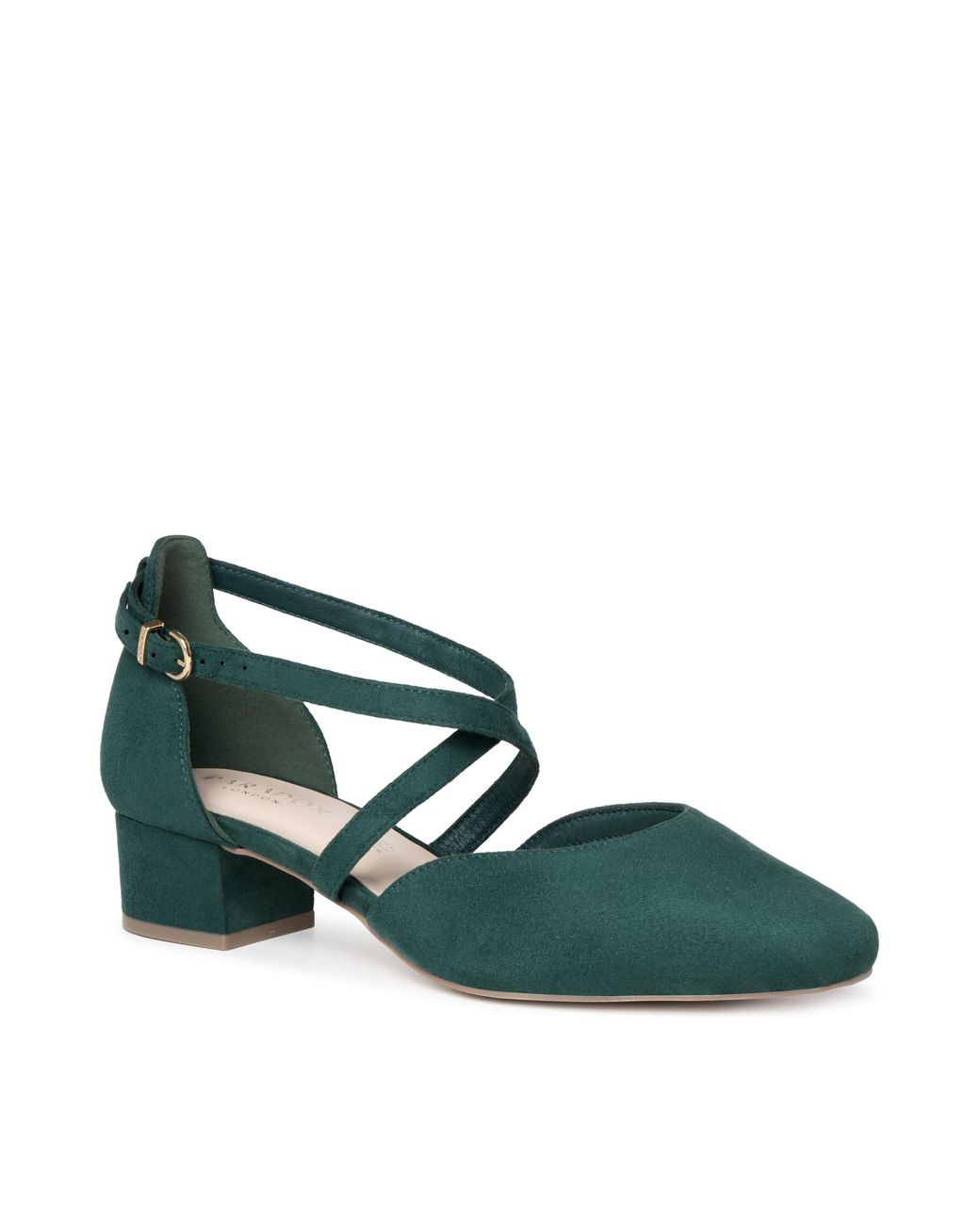 Paradox London Green Gemma Wide Fit Shoes