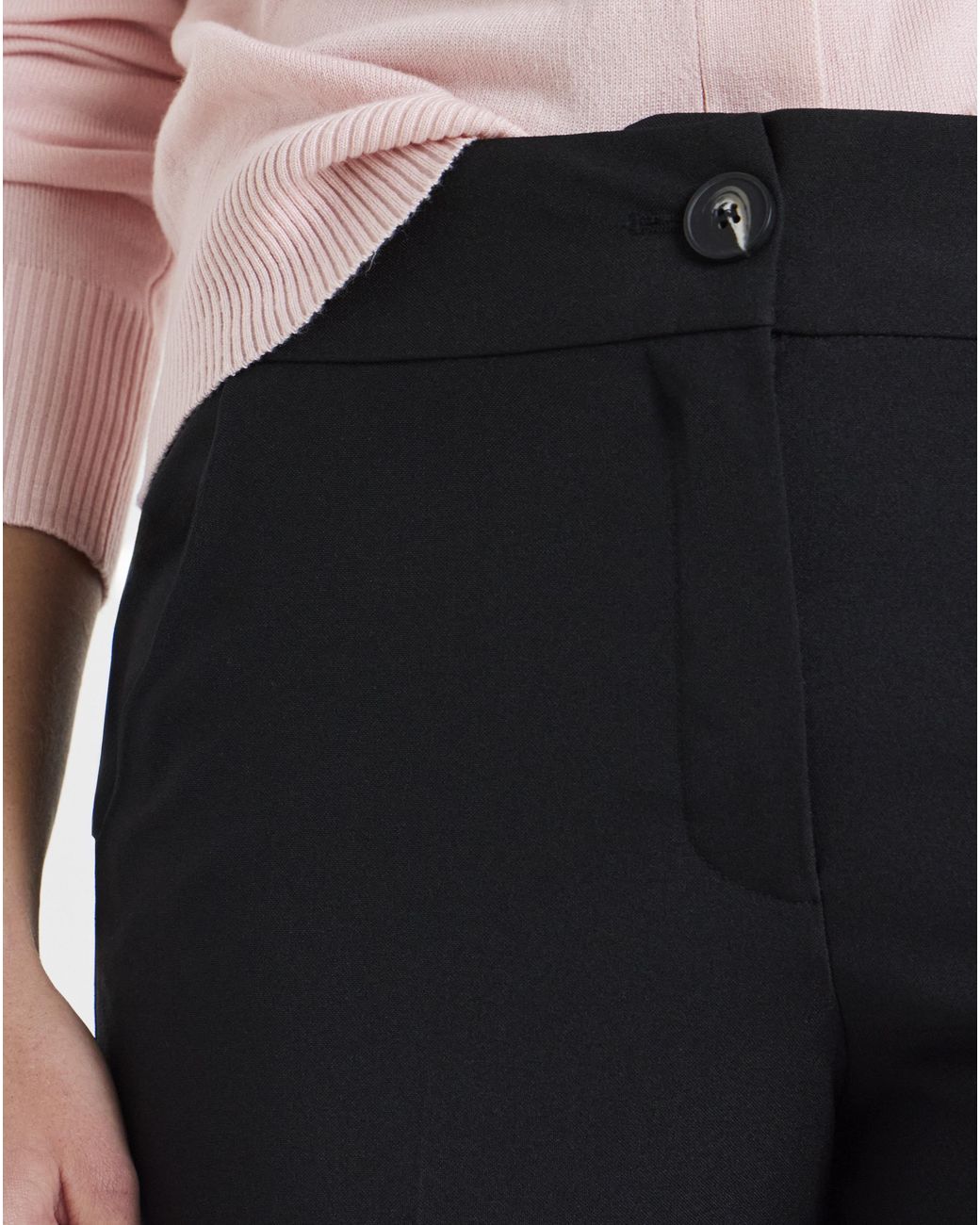 Simply Be White Straight Leg Workwear Trouser Regular