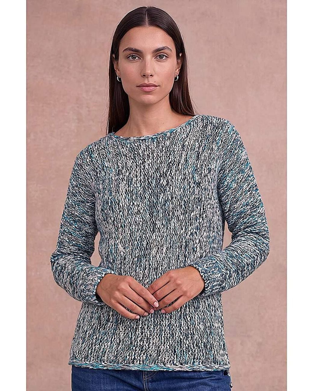 Roman Gray Roman Batwing Tape Yarn Jumper