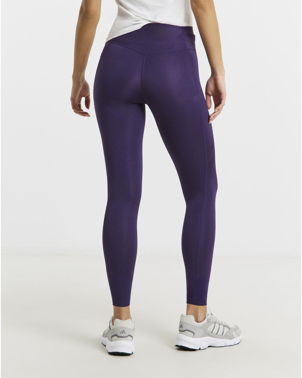 Adidas Purple Optime Essentials Leggings