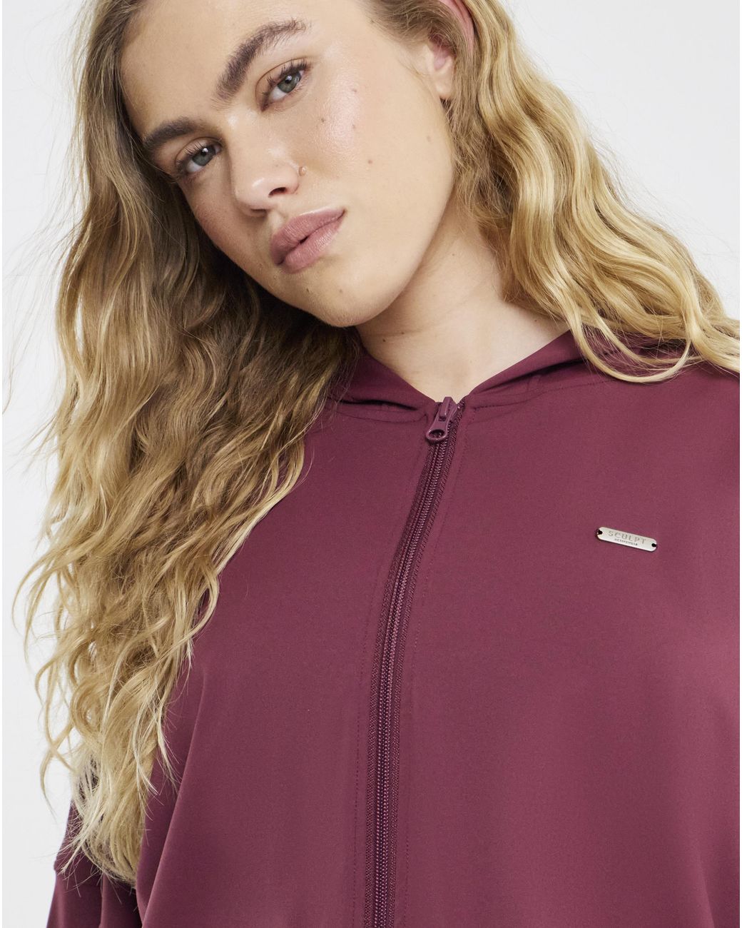 Sculpt Activewear Purple Oversized Light Zip