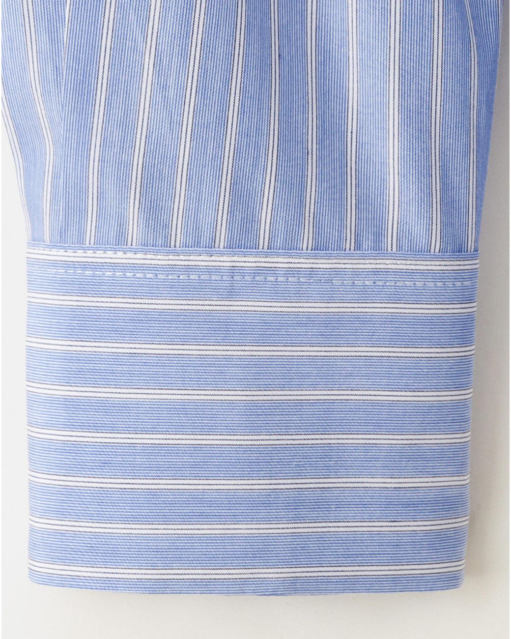 Mango Blue Cotton And Lyocell Blend Shirt