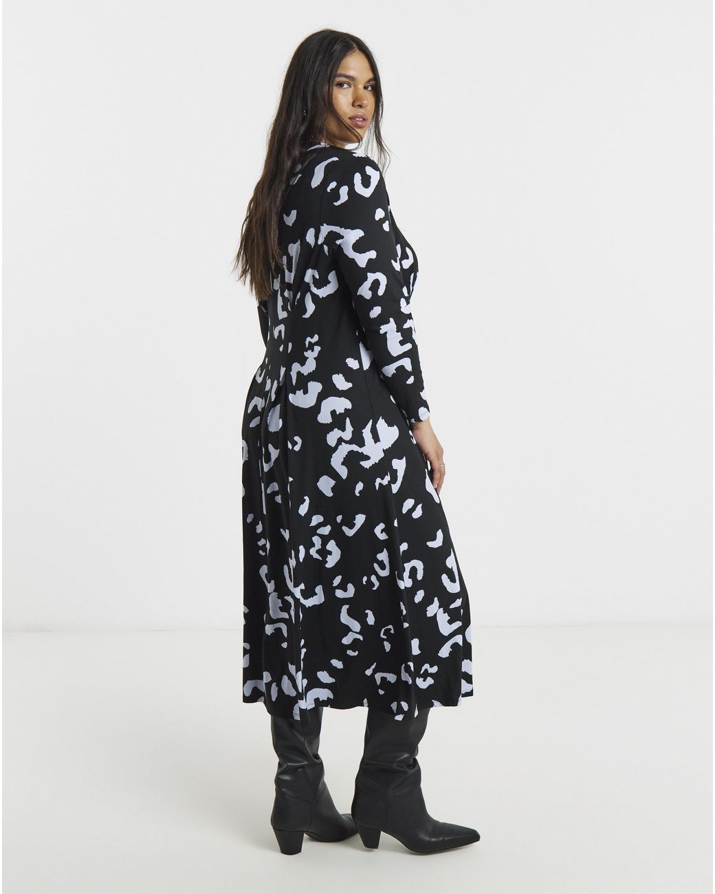 Simply Be White Jersey Cinched Detail Midi Dress