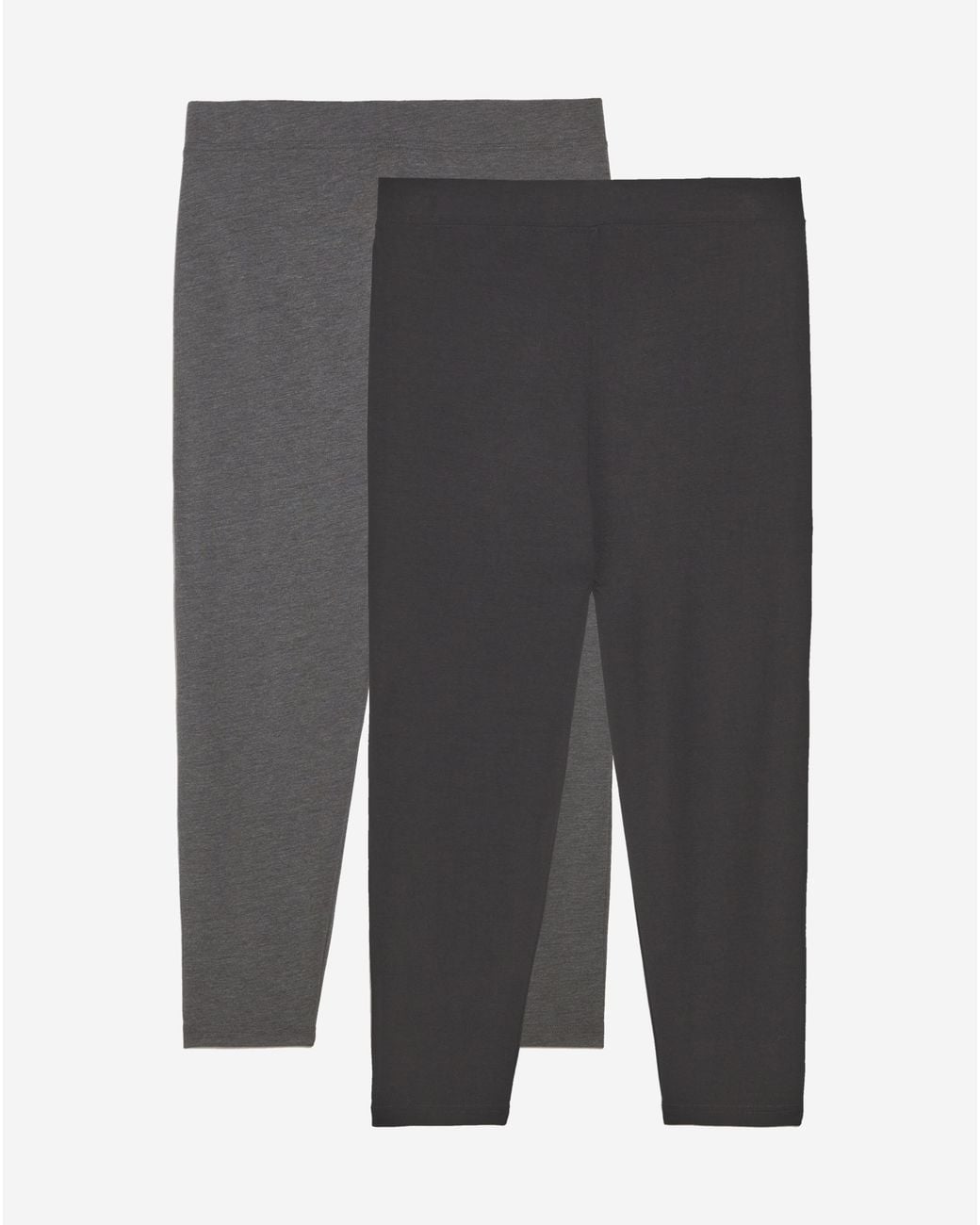 Simply Be White 2 Pack Cropped Jersey Leggings