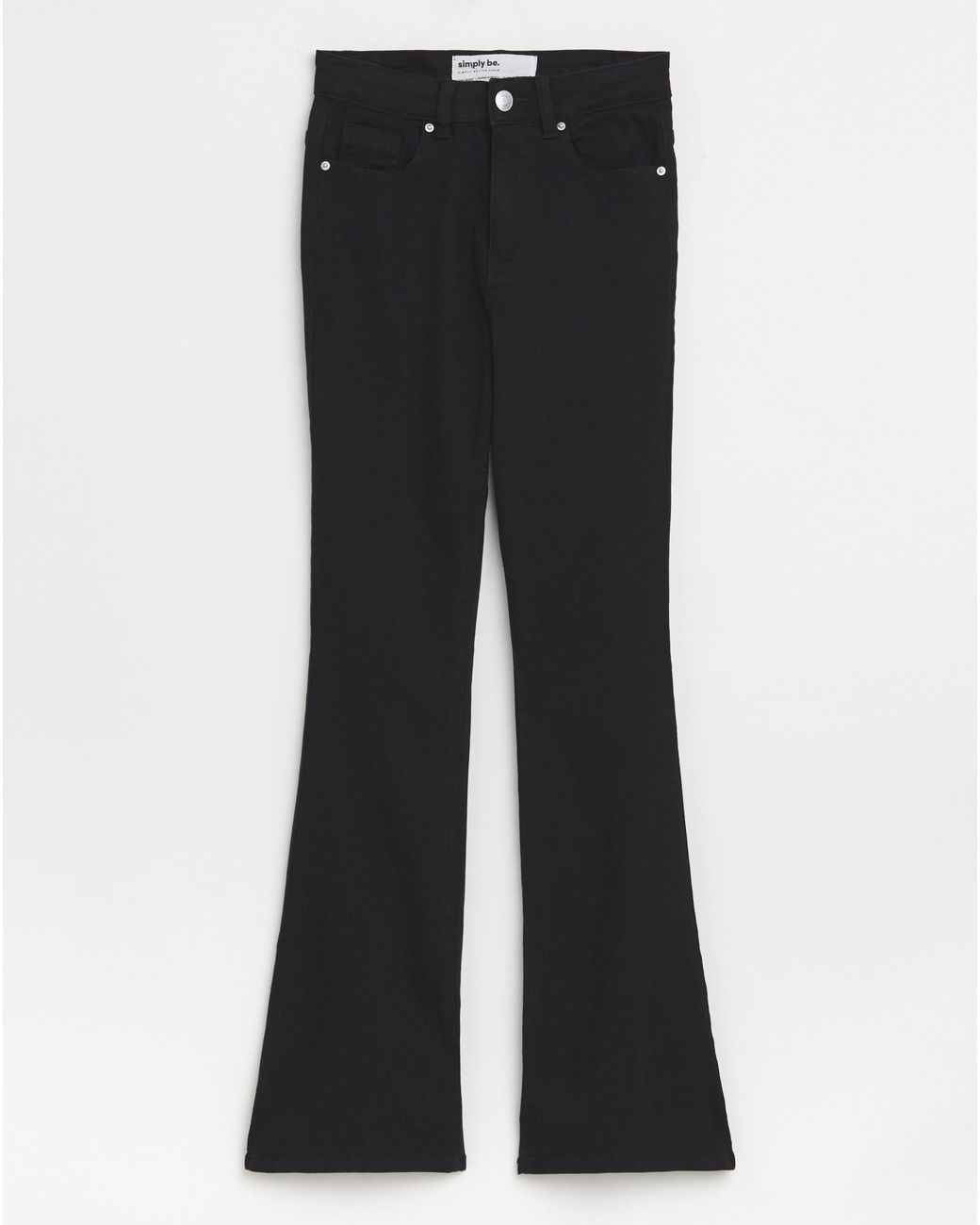 Simply Be Blue Flared Highwaist Super Stretch