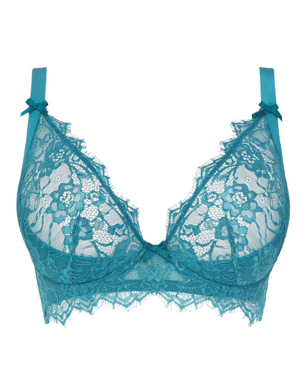 Figleaves Blue Pulse Underwired Plunge Bra