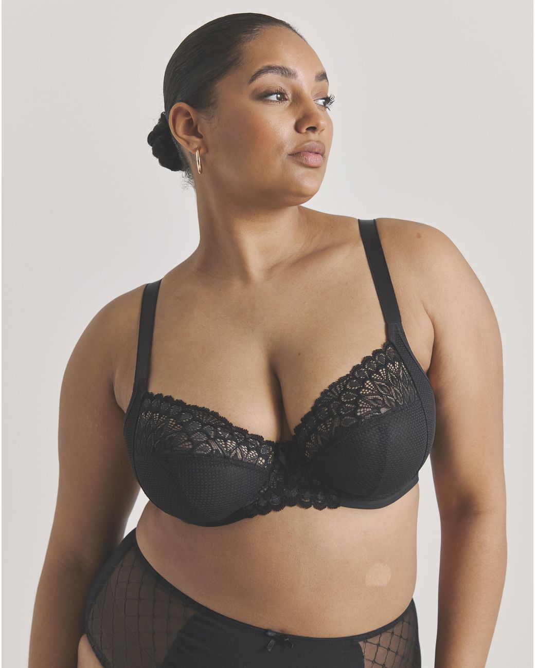 Elomi Black Tiernie Plunge Wired Bra