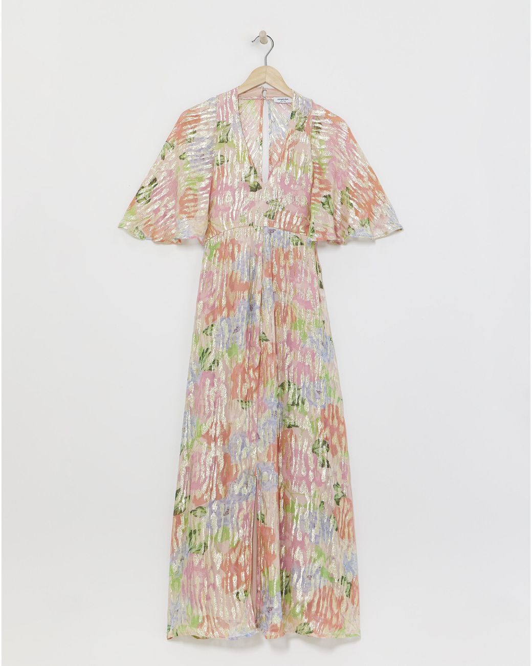 Simply Be White Boutique Floral Jacquard Maxi Dress
