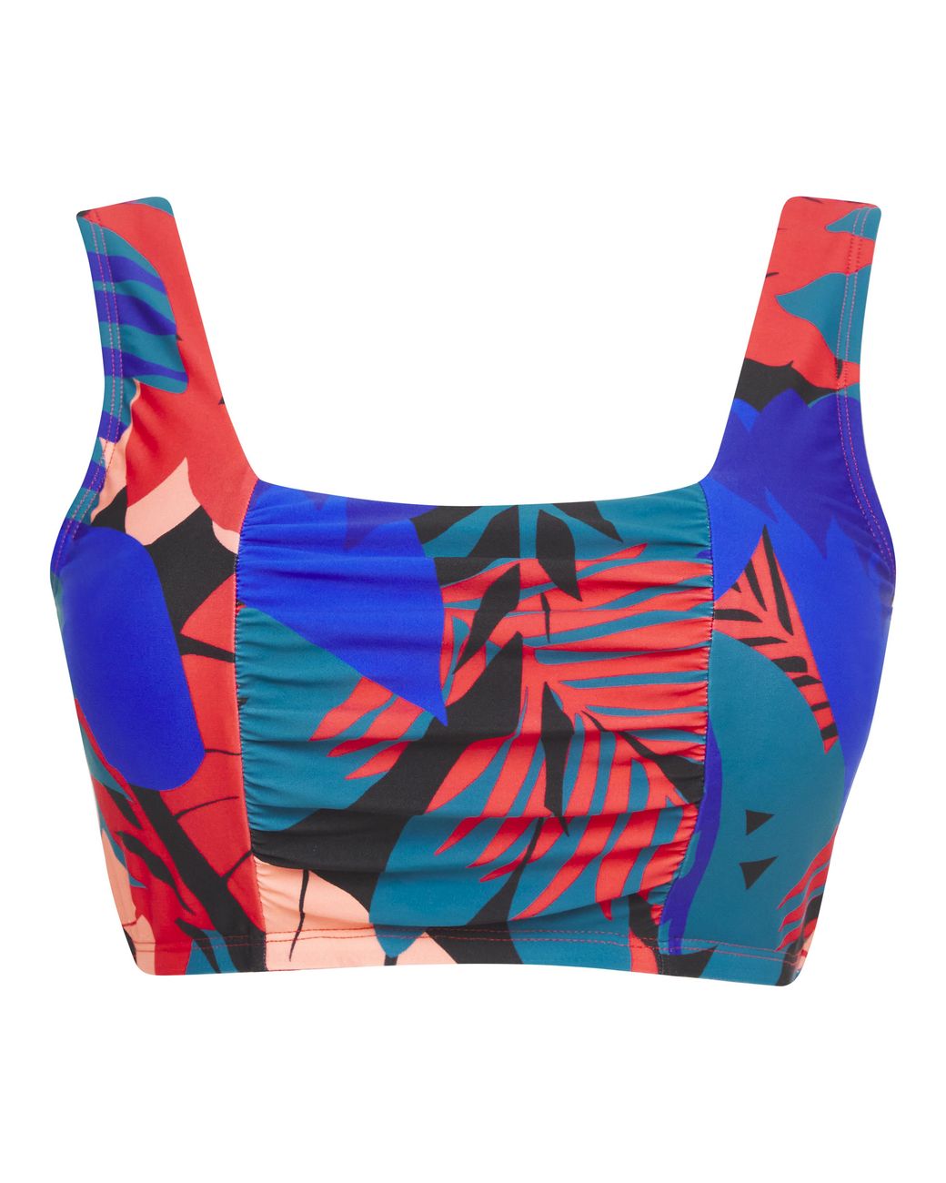 JD Williams Blue Mix And Match Square Neck Bikini Top