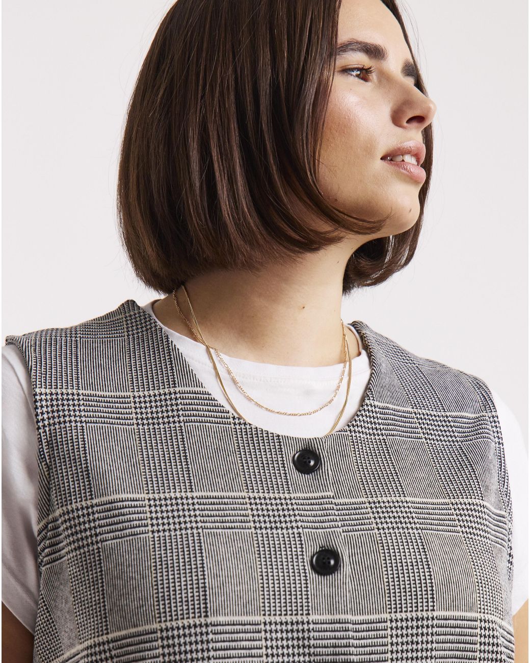 Simply Be Gray Button Through Jersey Waistcoat