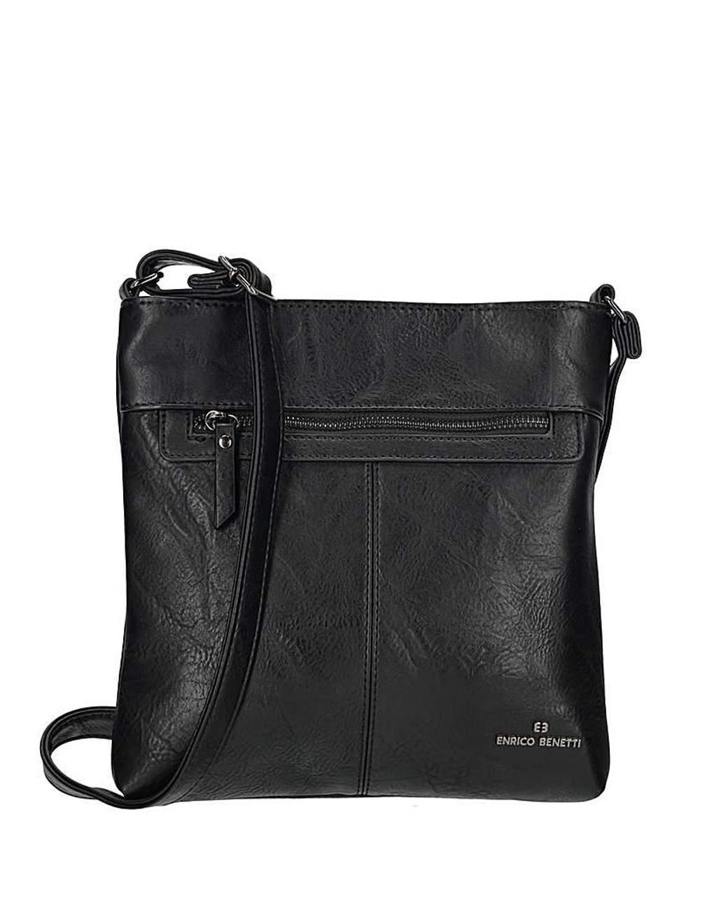 Enrico Benetti Black Julia Shoulder Bag
