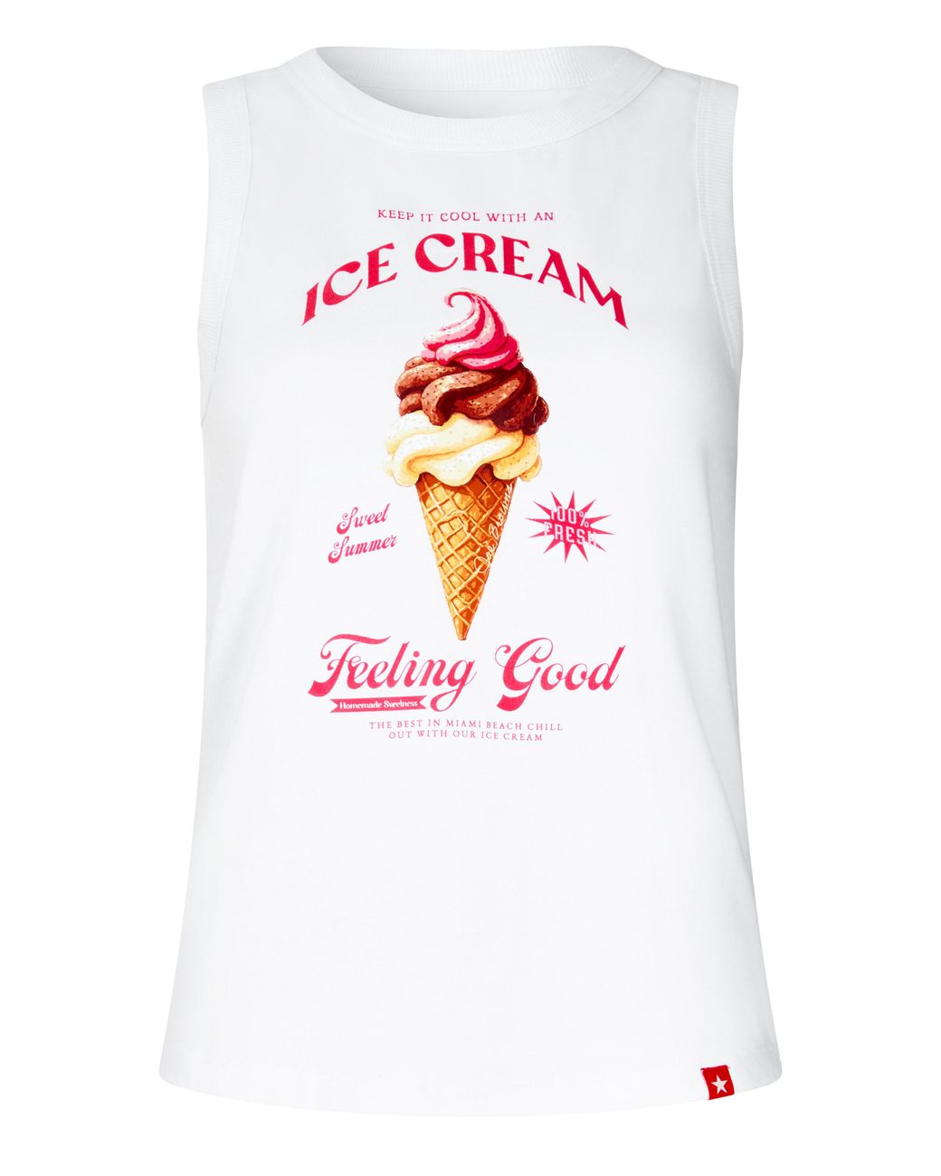 Joe Browns White Ice Cream Days Vest