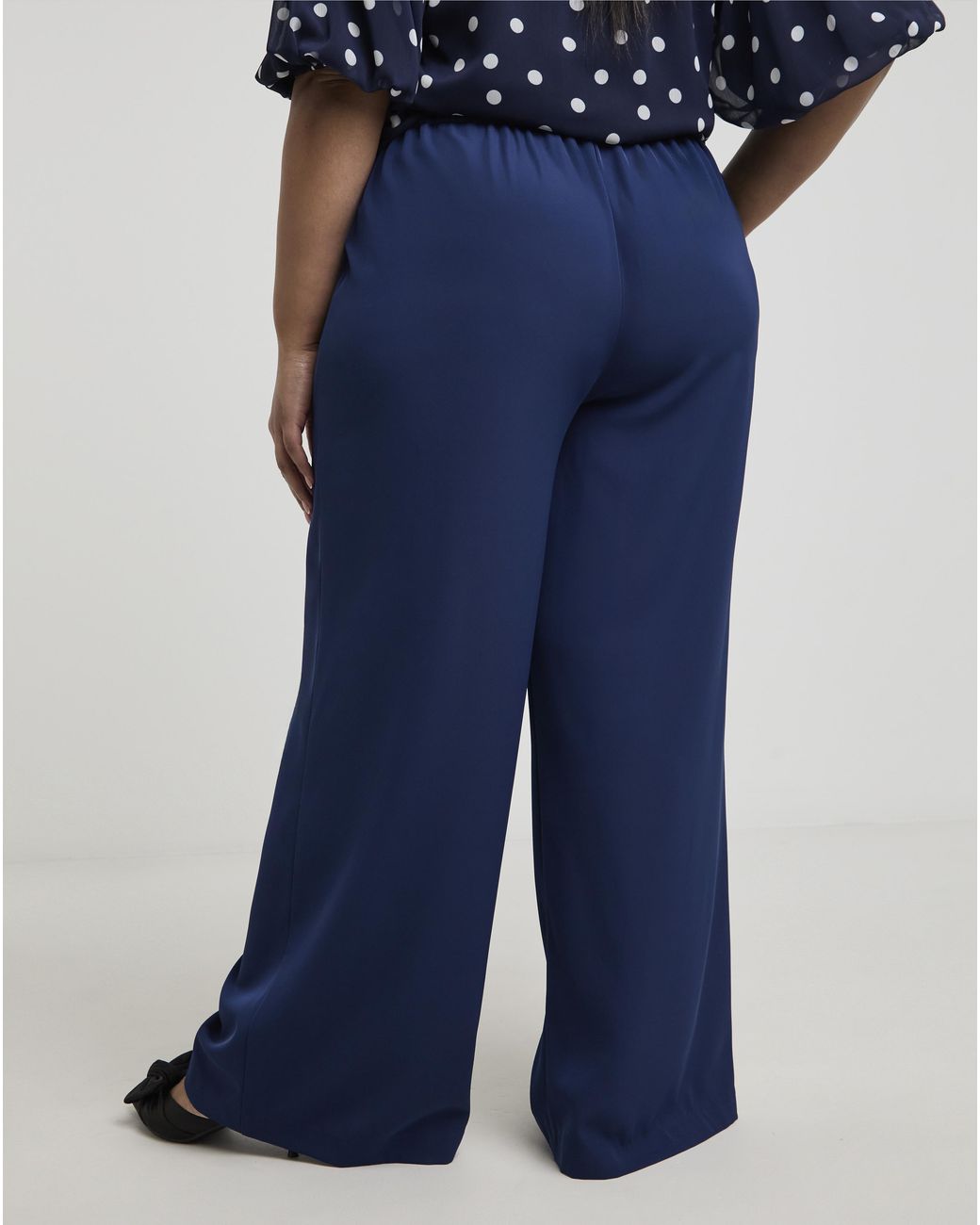 Joanna Hope Blue Wide Leg Trousers