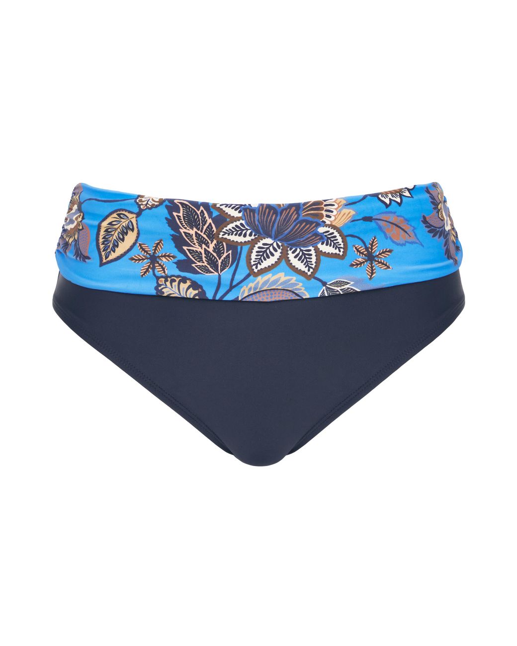 JD Williams Blue Mix And Match Fold Top Bikini Bottoms