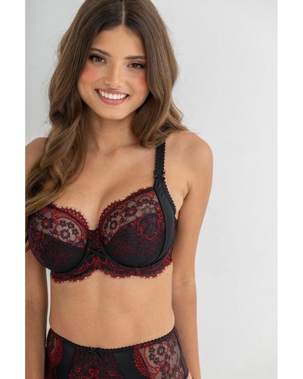 Pour Moi Brown Hollywood Side Support Bra