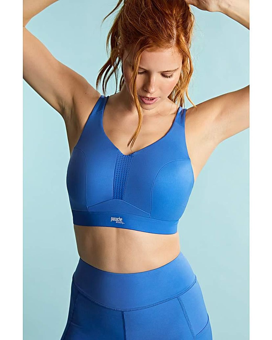 Panache Sports Blue Endurance Wired Non Padded Sports Bra