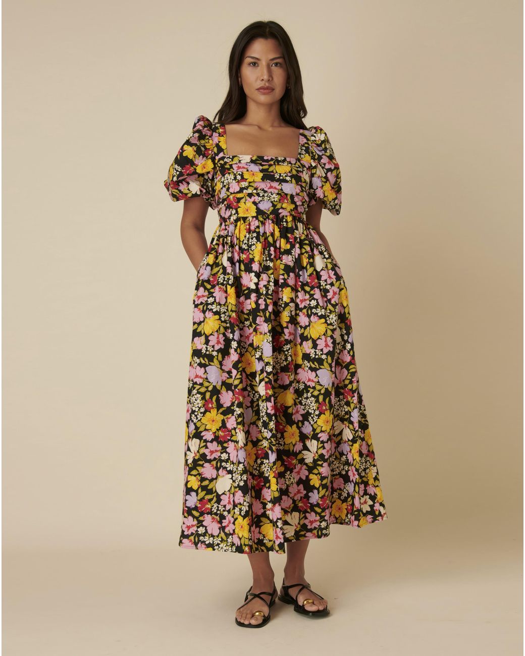 Nobody's Child Natural Midaxi Dress