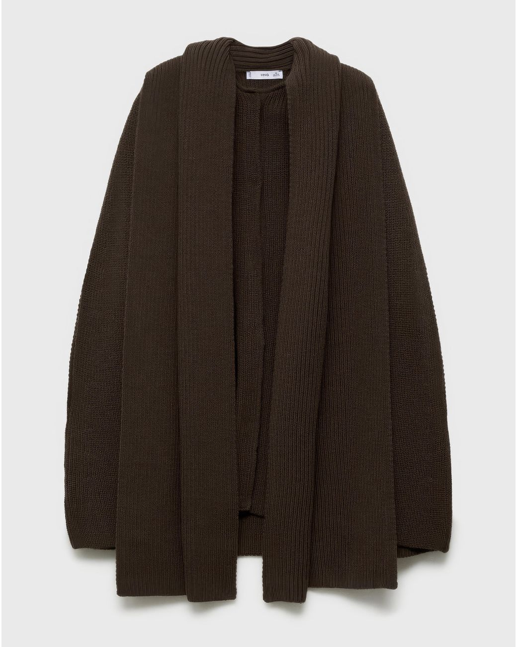 Mango Black Capri Cable Knit Cape