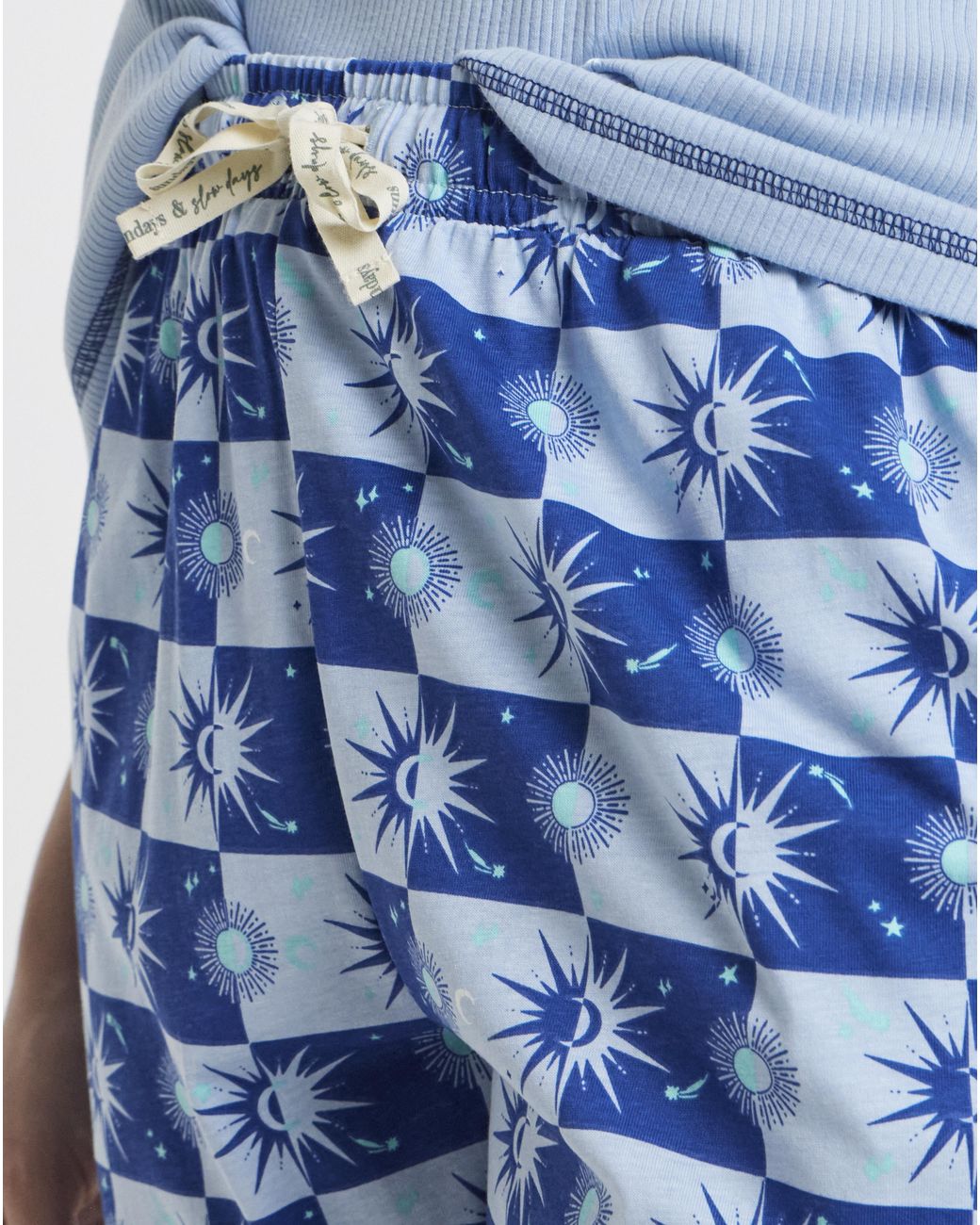 Pretty Secrets Blue 2 Pack Celestial Pyjama Sets