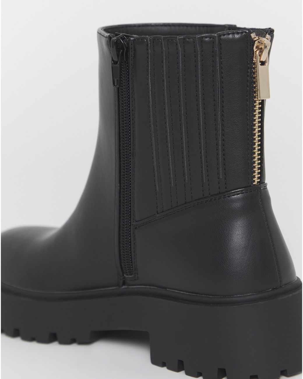 Simply Be Blue Hidden Gusset Chelsea Boot Extra Wide