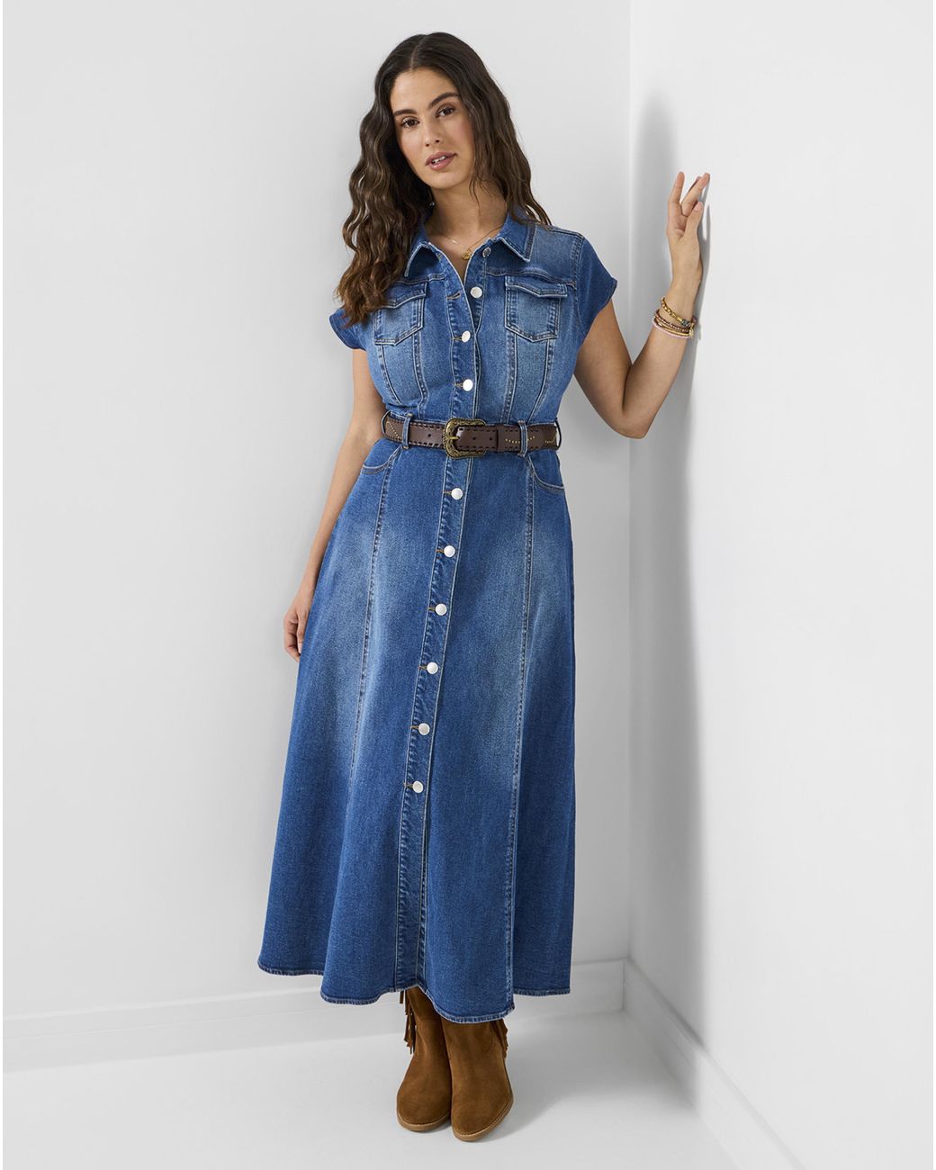 Joe Browns Blue Jb Sara Stretch Maxi Dress