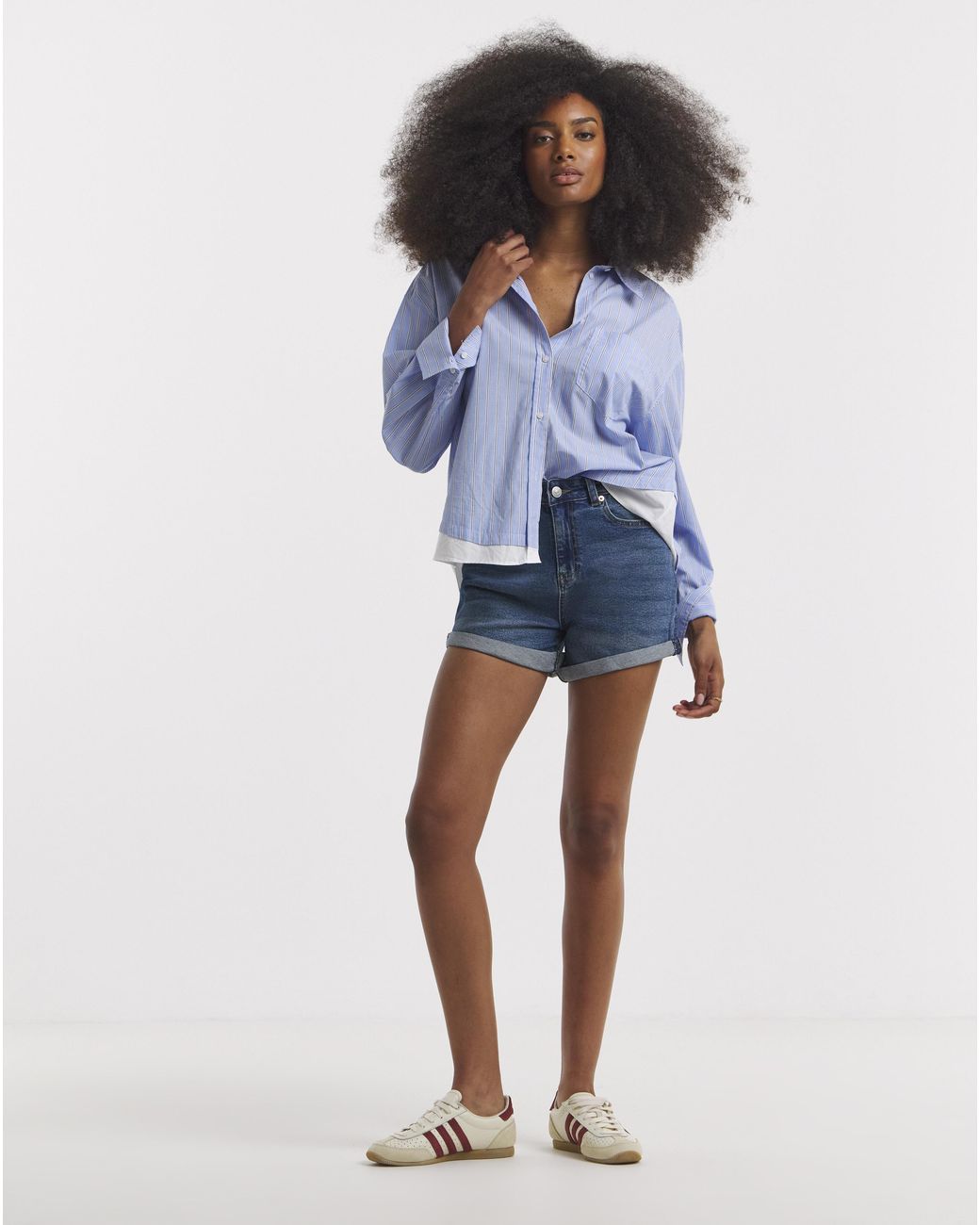 Simply Be Blue 99/1 Loose Mom Short
