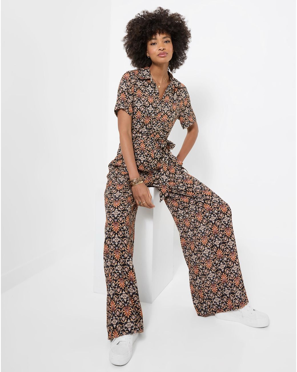 Joe Browns White Josie Short Sleeve Jumpsuit