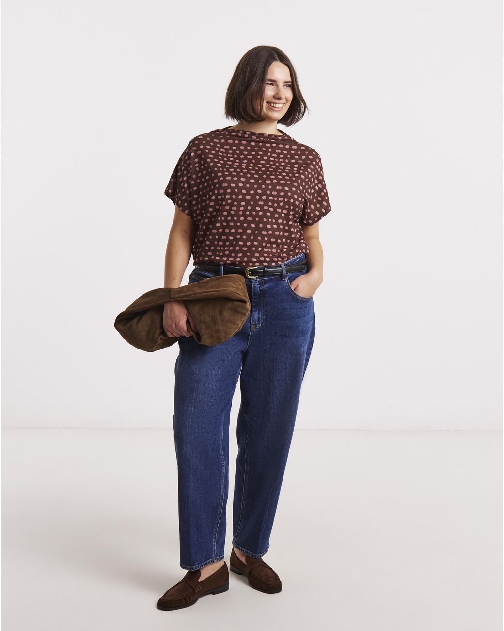 Simply Be Blue High Neck Cap Sleeve Mesh Top