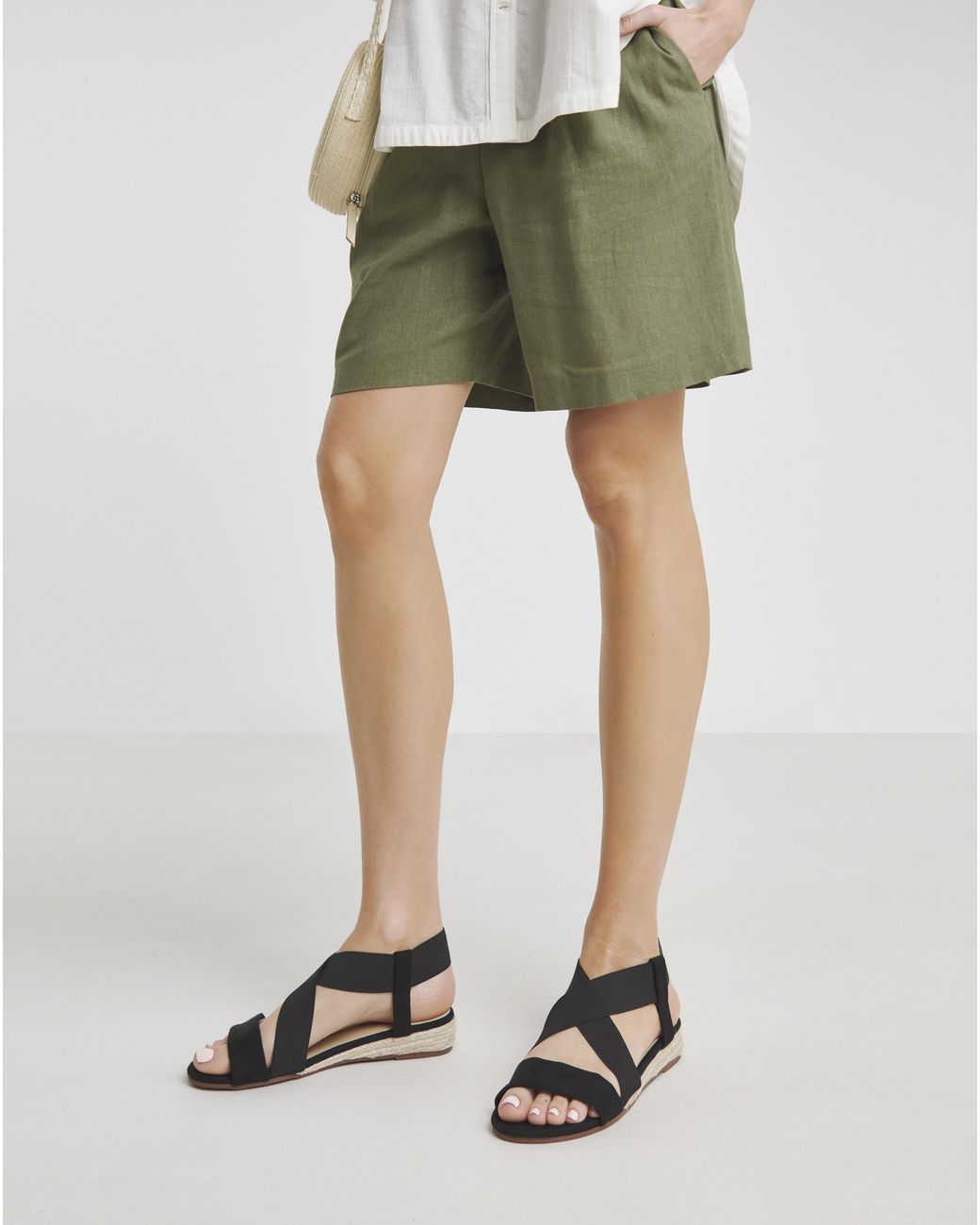 JD Williams Green Low Wedge Espadrilles Ultra Wide