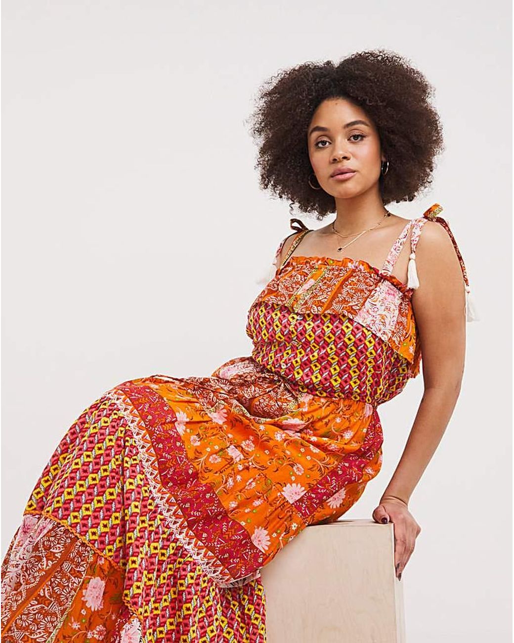 Joe Browns Orange Summer Maxi Dress