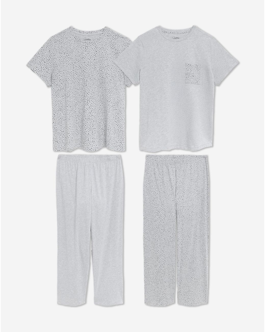 Pretty Secrets Gray Value 2 Pack Pyjamas