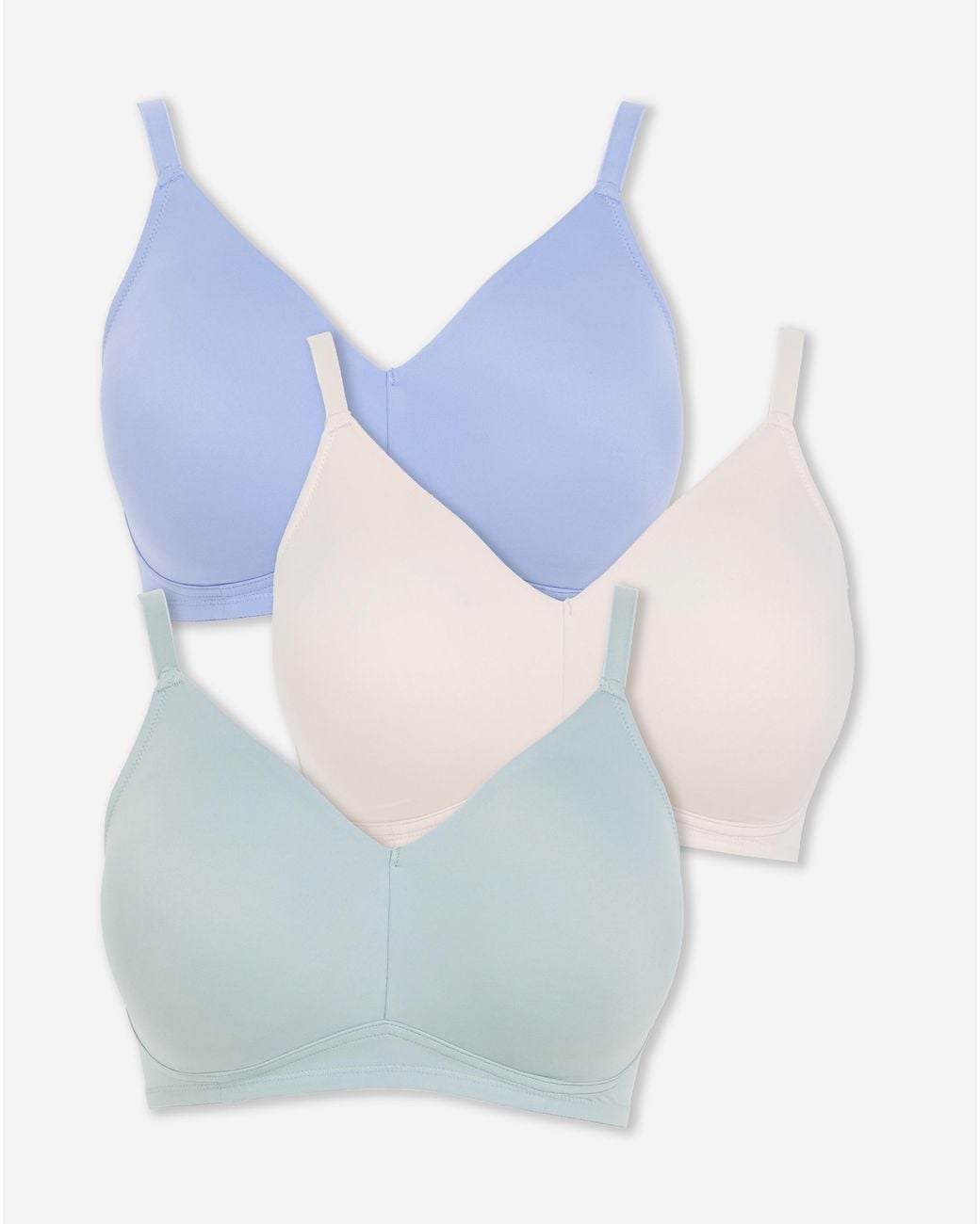 Pretty Secrets Blue 3 Pack Claire Micro Nw Full Cup Bras