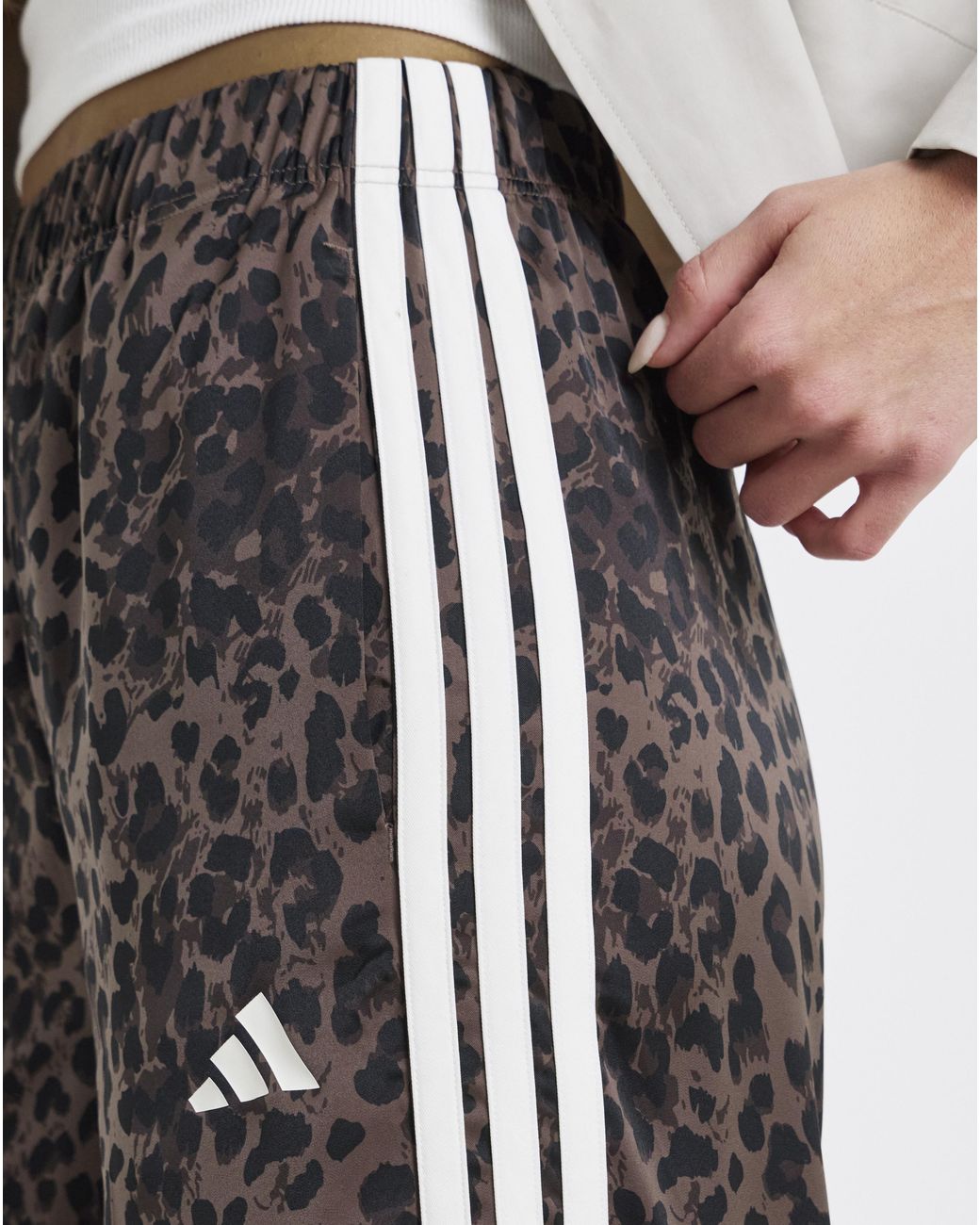 Adidas White Wide Leg Pant