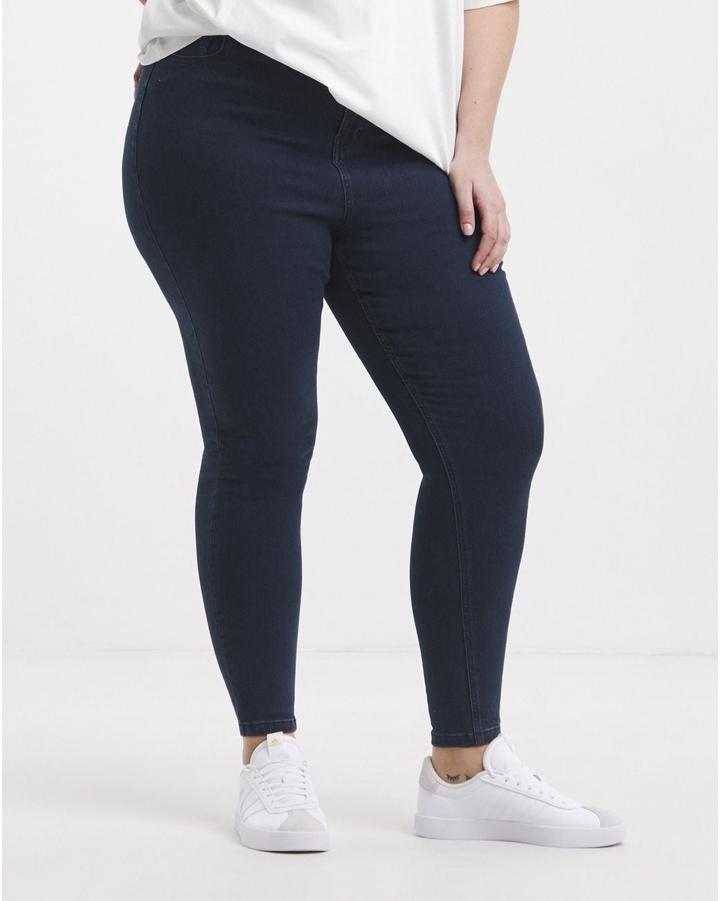 Simply Be Blue Skinny Highwaist Super Stretch
