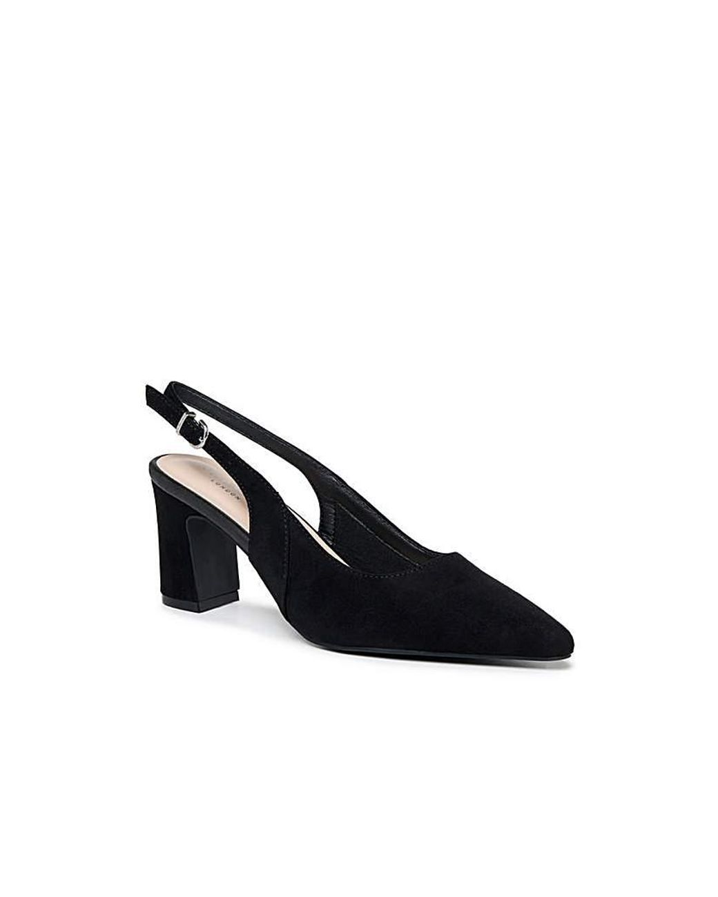 Paradox London Black Giana Wide Fit Shoes