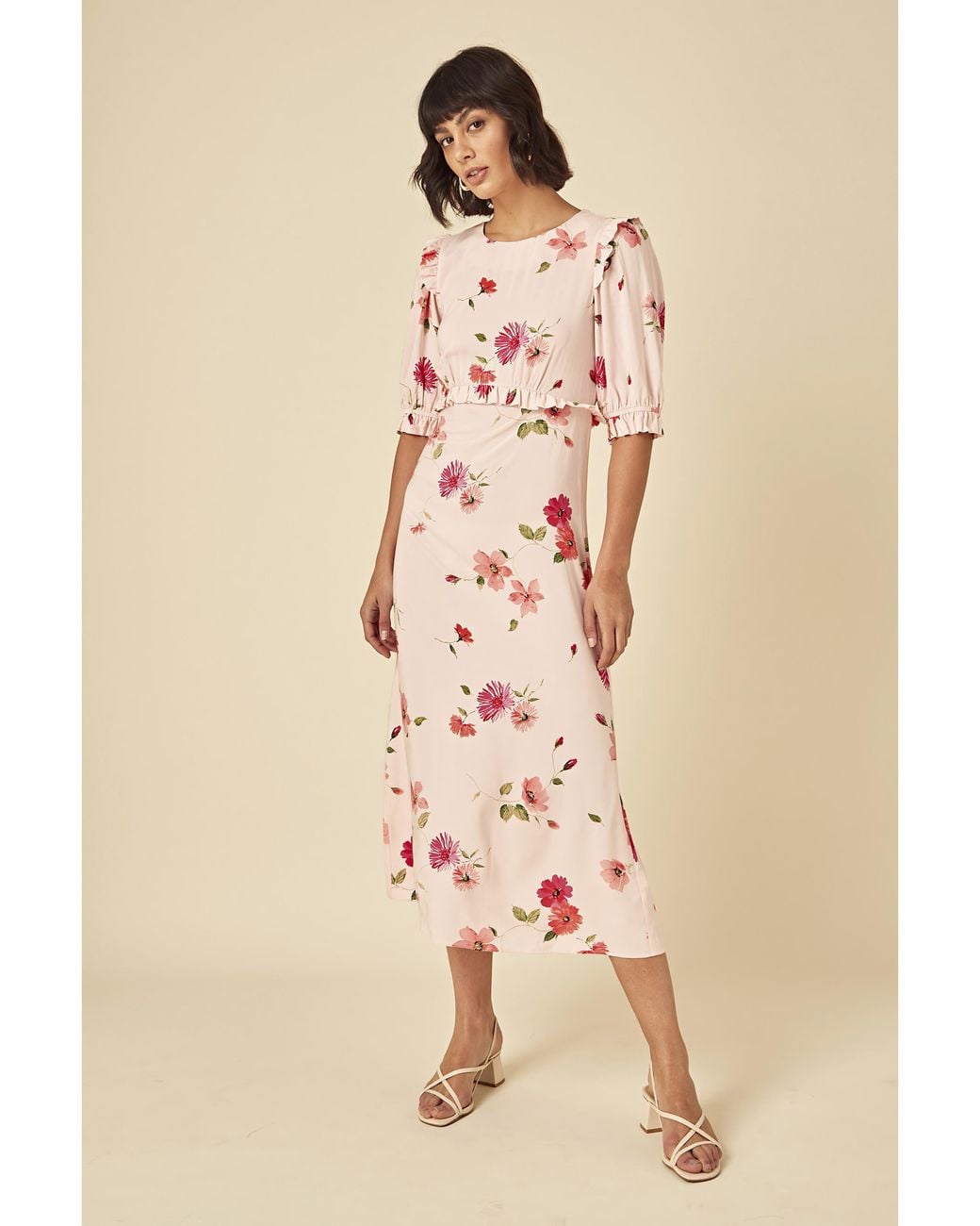 Nobody's Child Natural Felicia Midi Dress
